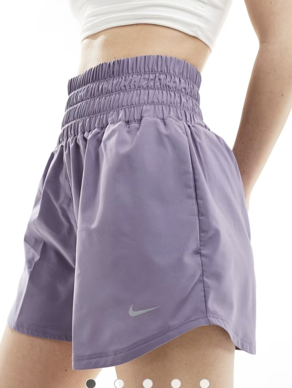 Nike Women's One Dri-FIT Ultra High-Waisted 3" Brief-Lined Shorts - Purple